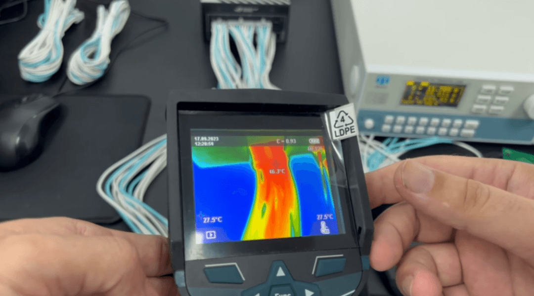 接口温度约 46.5℃