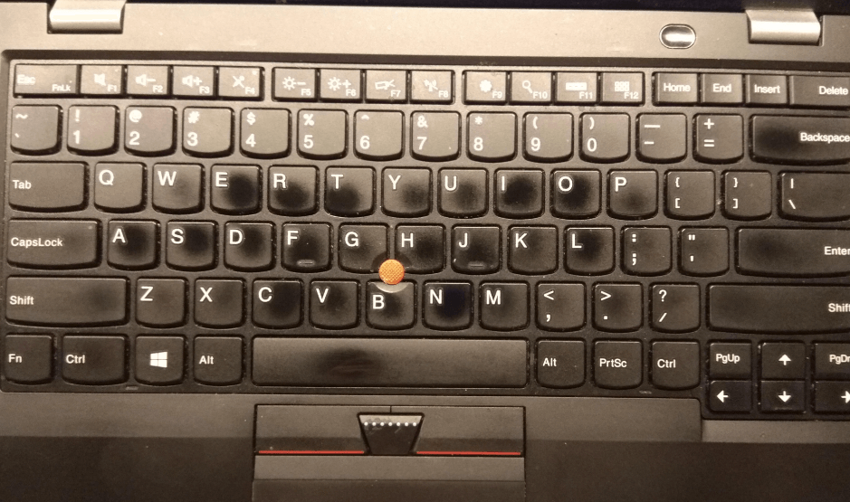 The computer keyboard is shiny.png