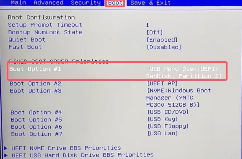 机械革命BIOS设置启动优先级.png 机械革命BIOS设置启动优先级.png
