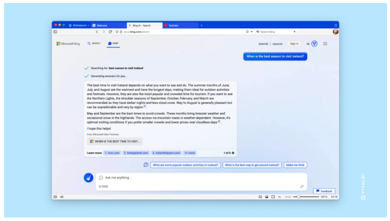 NewBing对话截图 NewBing对话截图