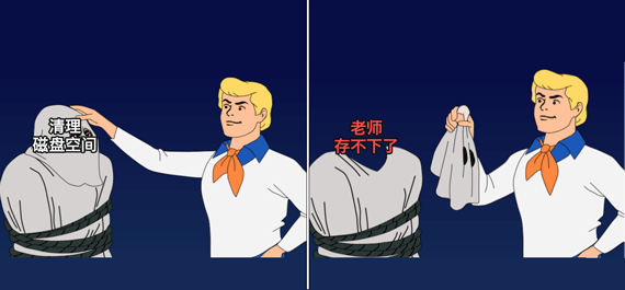 C 盘里这个白占几个 G 的文件，虚拟内存真不能省下来装老师