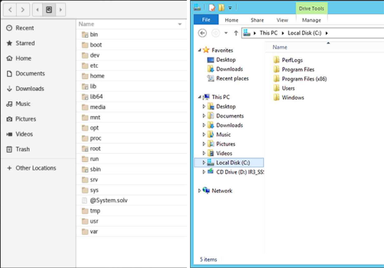 文件目录对比 文件目录对比