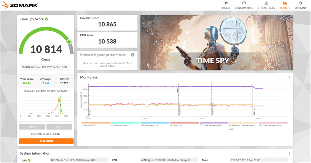 电脑跑分软件3DMARK