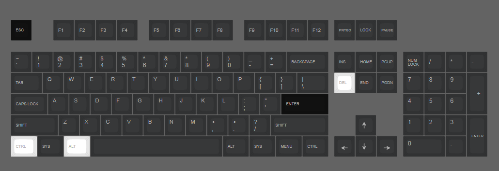 Ctrl键+Alt键+Delete键