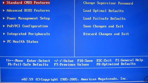 BIOS设置界面 BIOS设置界面