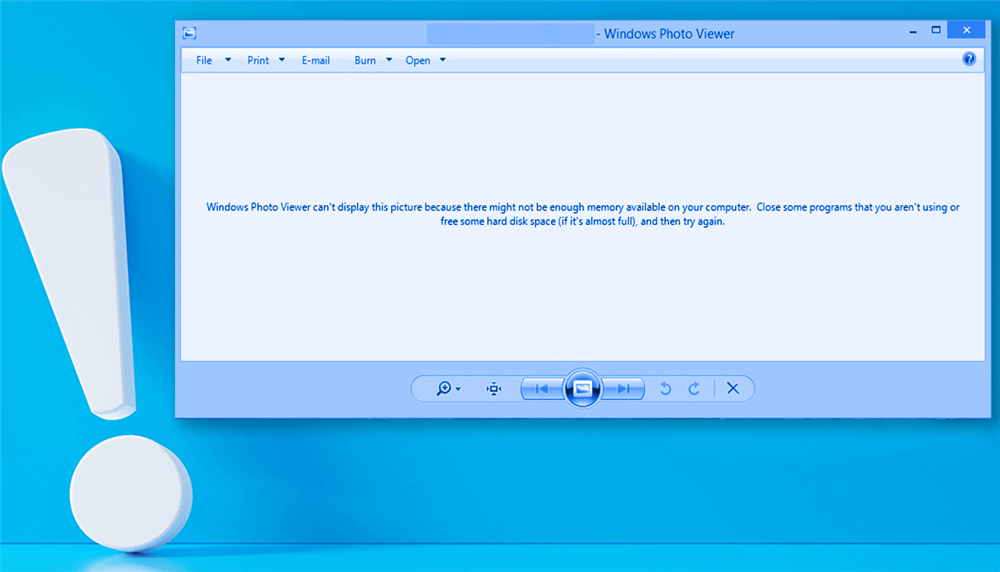 Windows照片查看器无法显示图片内存不足