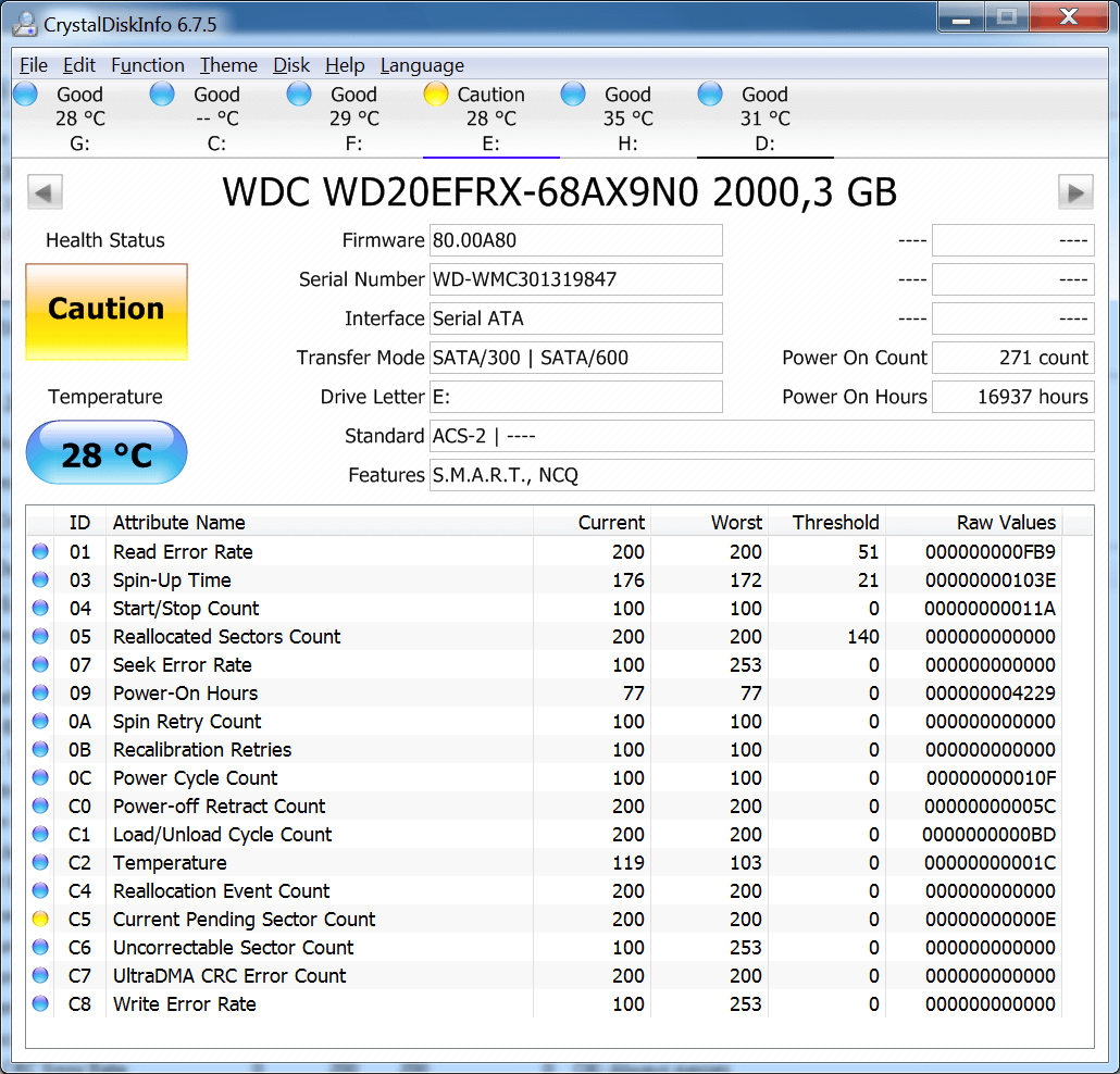CrystalDiskInfo软件 CrystalDiskInfo软件
