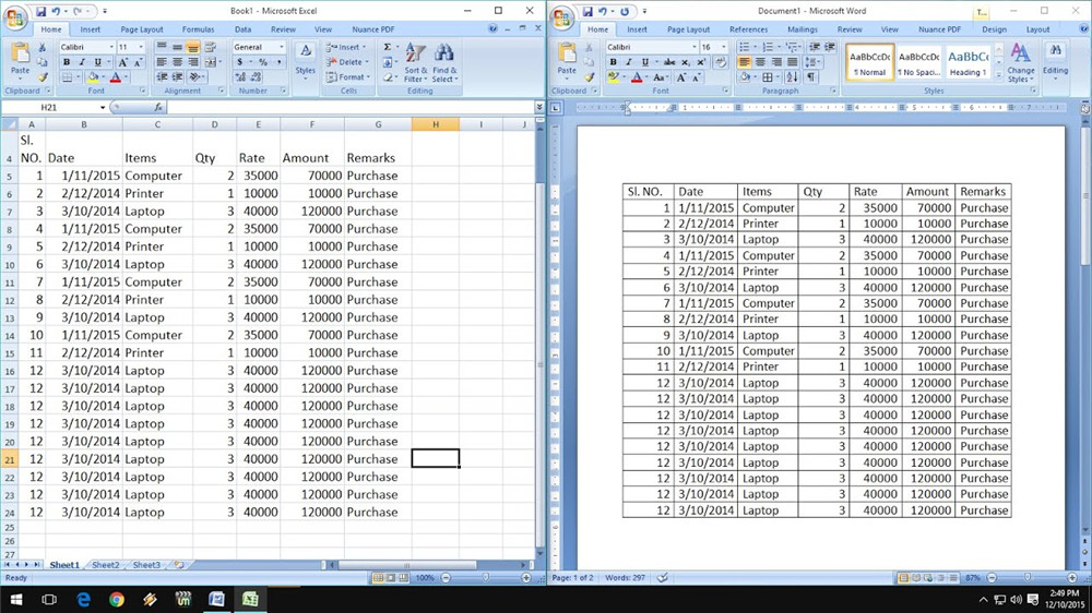 利用复制和粘贴功能
