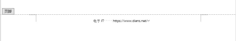 设置页脚 设置页脚