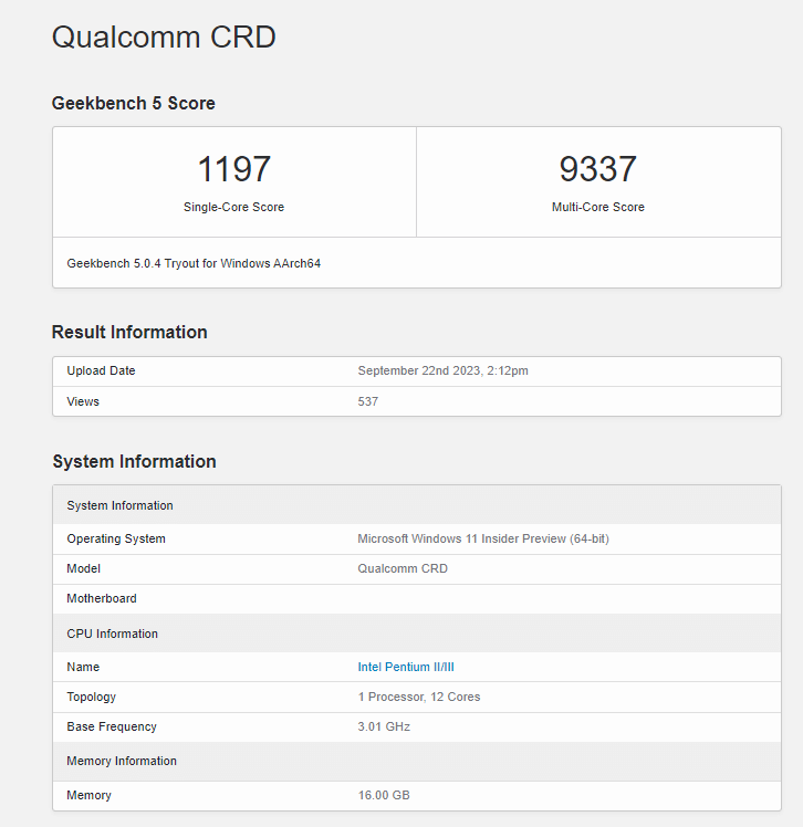 高通新款骁龙 8cx Gen 4性能测试