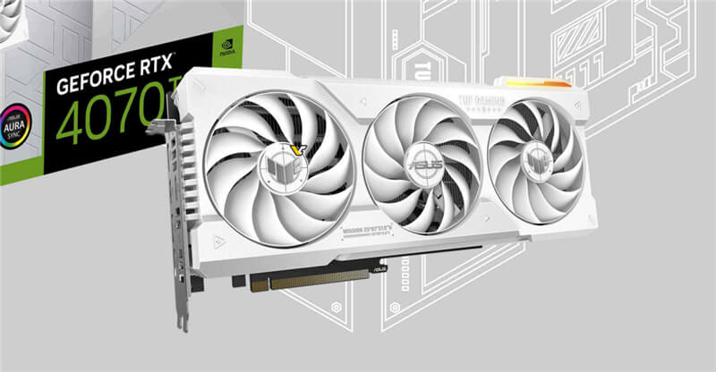 TUF Gaming 首张白色RTX 4070 Ti OC现身，果然还得是白色