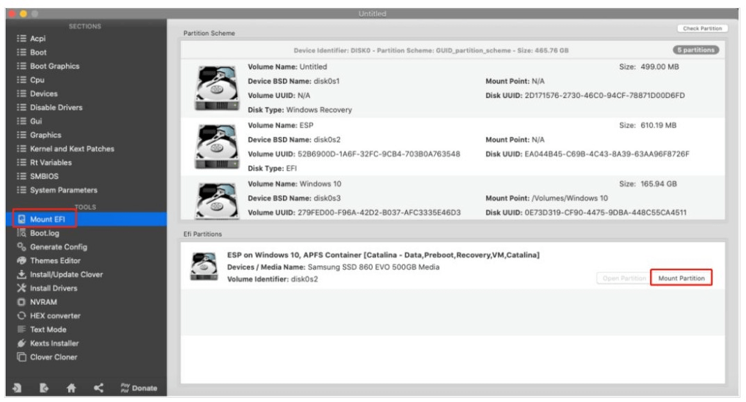 图片1.挂载EFI 图片1.挂载EFI