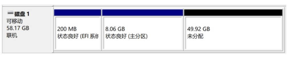 图片3.U盘分区图 图片3.U盘分区图