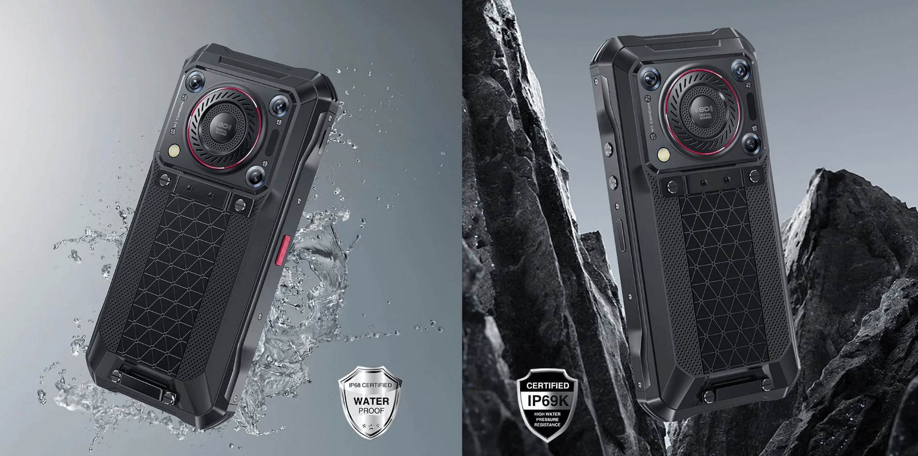 支持 IP68、IP69K 防尘防水