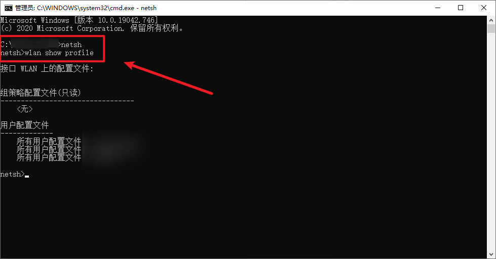 图片8.输入「wlan show profile」.png
