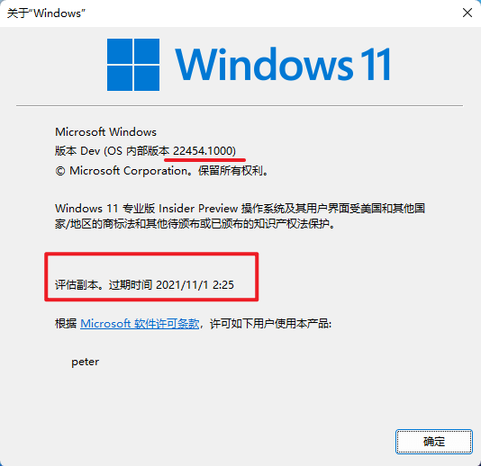 查看预览版过期时间