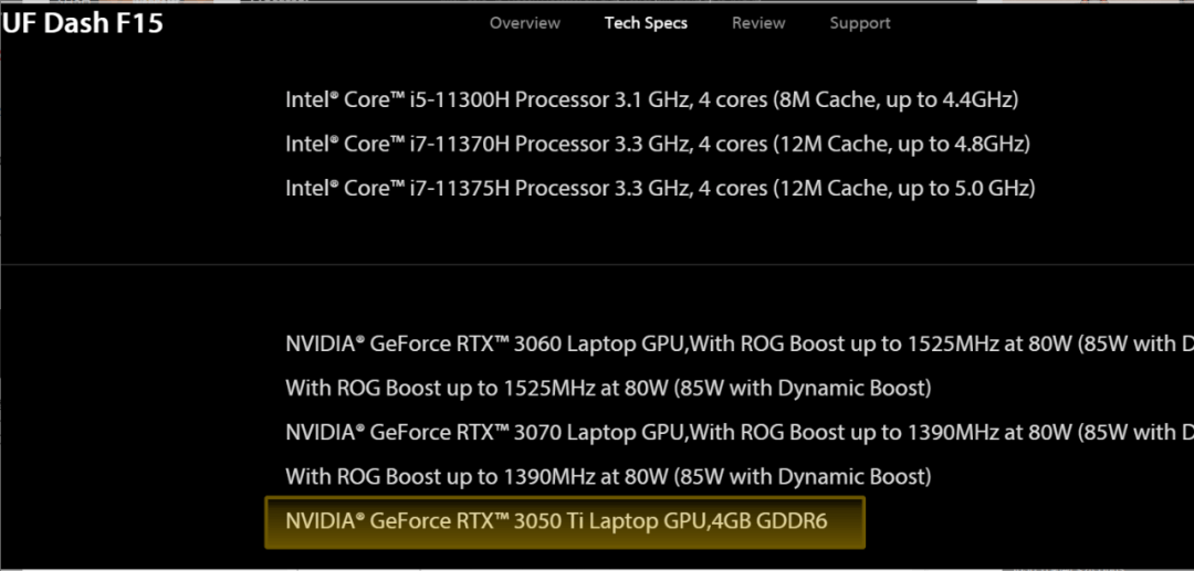 图片5.移动版的3050TI显存为4GB.png 图片5.移动版的3050TI显存为4GB.png