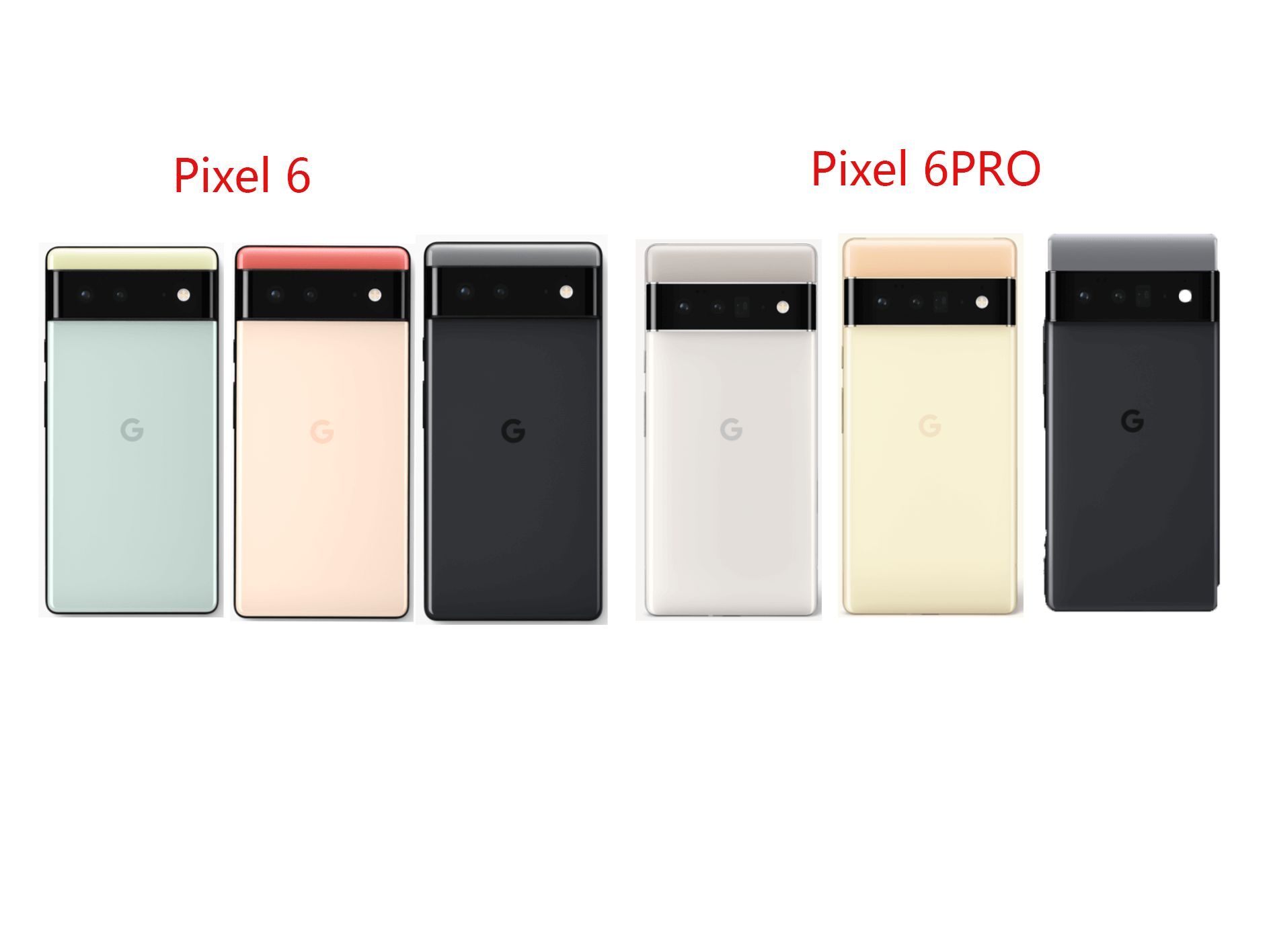 pixel6/6Pro配色 pixel6/6Pro配色