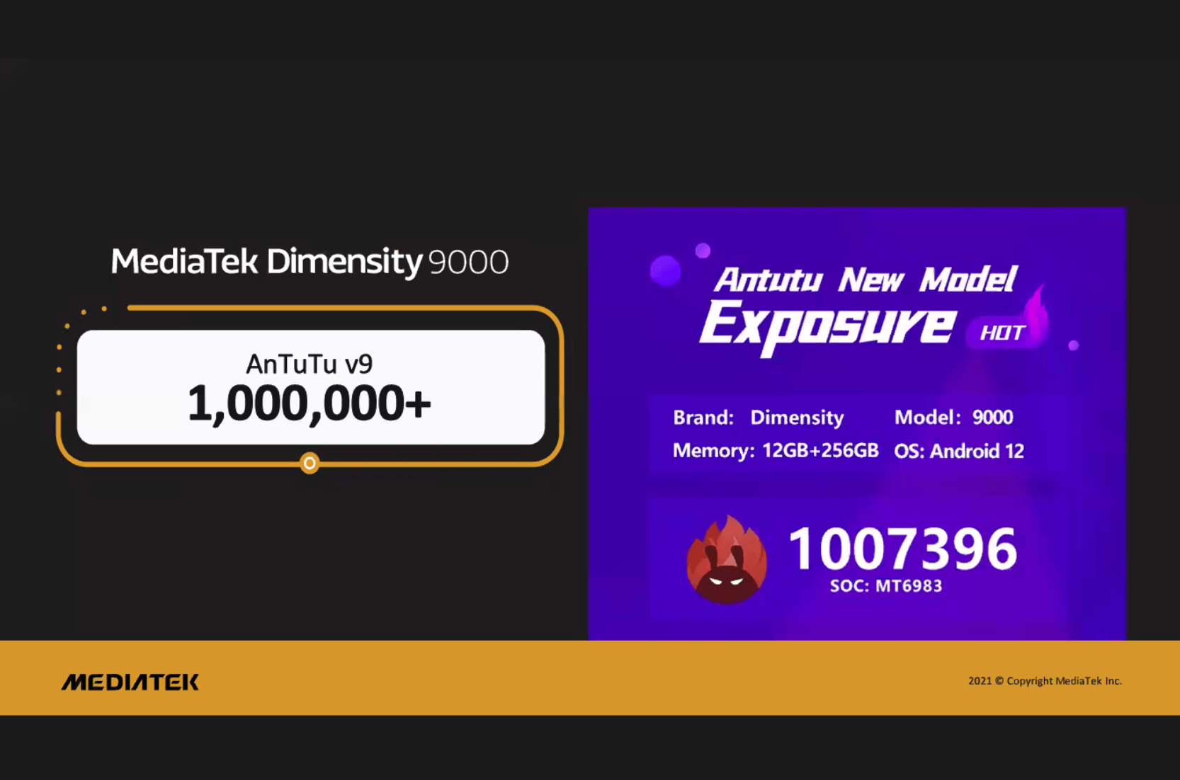 天玑9000跑分 天玑9000跑分