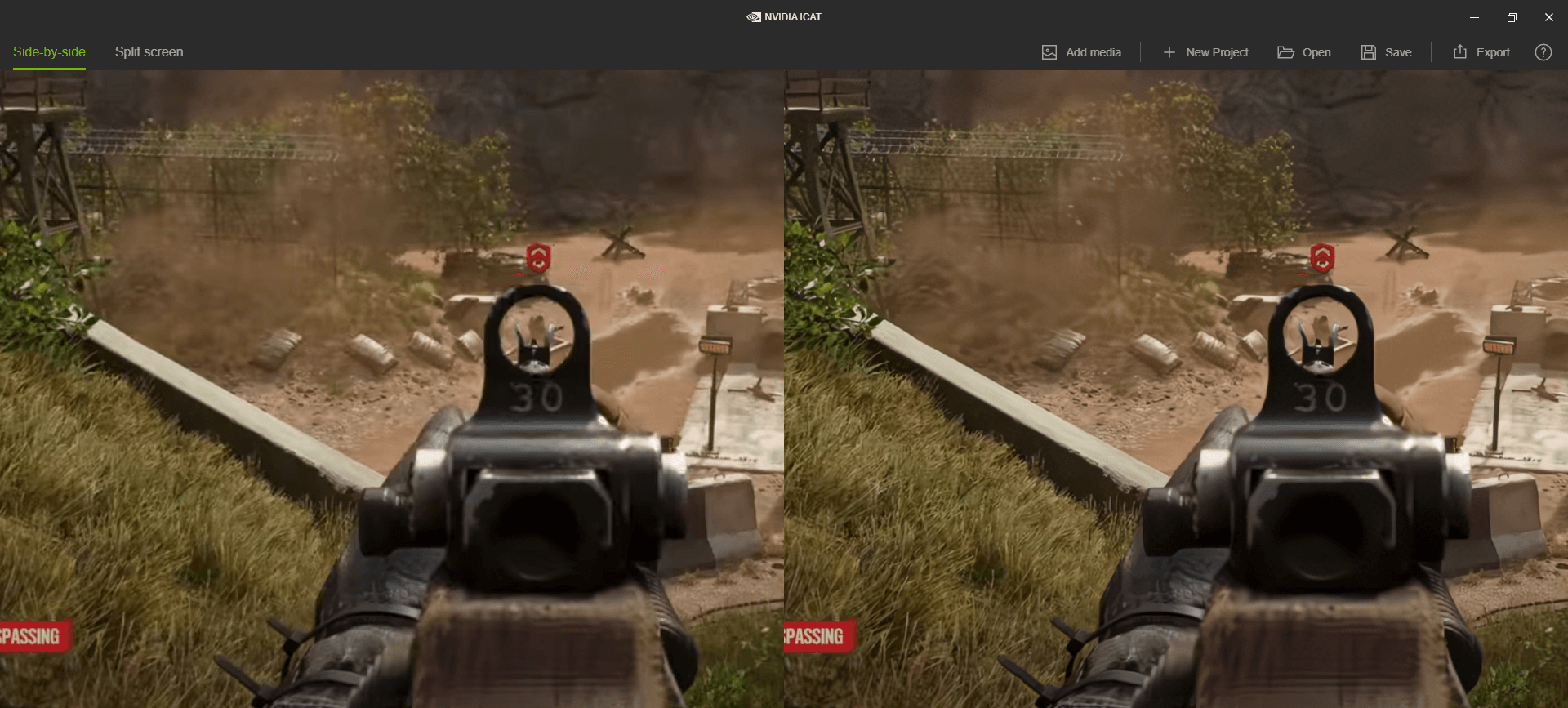 RTX Video Super Resolution 开启效果 RTX Video Super Resolution 开启效果