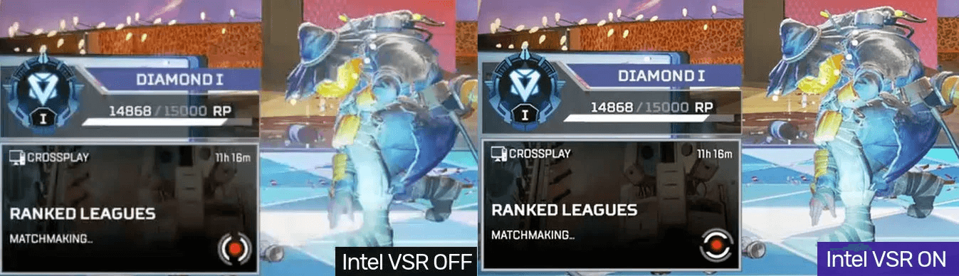 Intel Video Super Resolution 效果 Intel Video Super Resolution 效果