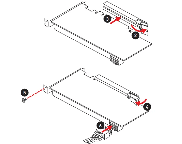 图片16.显卡安装示意图(图源MSI官网).png 图片16.显卡安装示意图(图源MSI官网).png
