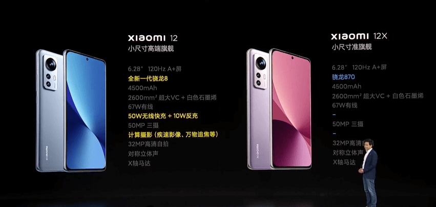 小米12与12X对比