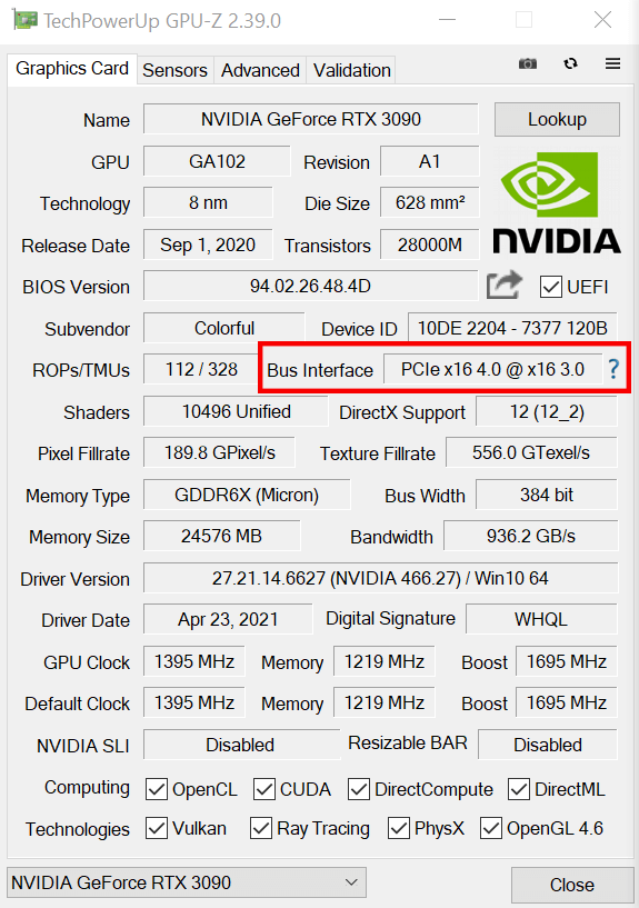 PCIE版本及通道数
