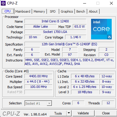 CPU-Z CPU-Z