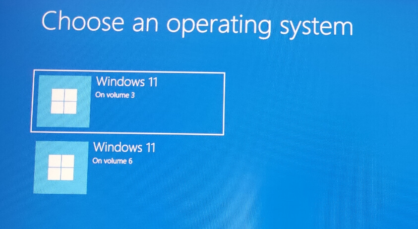 选择系统启动 选择系统启动