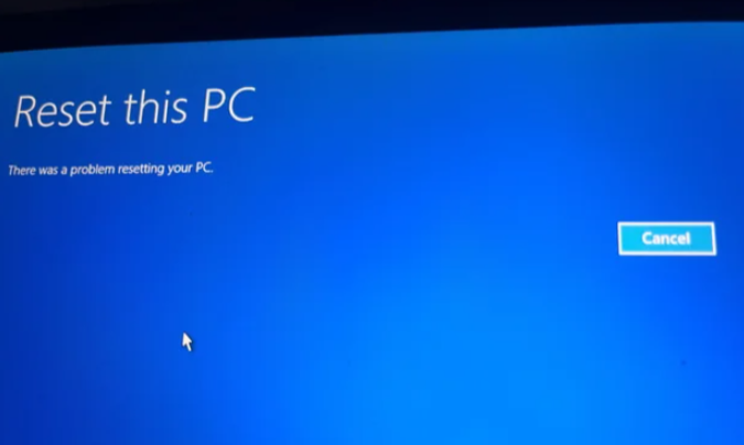 重置初始化电脑时出现问题，重装前试试这些办法