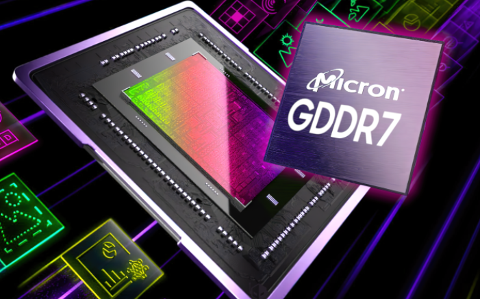 美光声称GDDR7显存将提升30%的游戏性能 